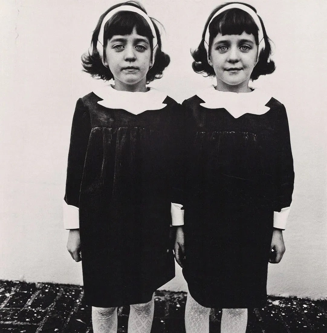 Diane Arbus (American, 1923-1971) Print: Diane Arbus (American, 1923-1971) Print. Identical Twins, Roselle, New Jersey, "1967". Printed in 2000s, Italy. 10.00 x 10.00 inches. Please be aware that all lots in our auctions are sold "AS IS," in