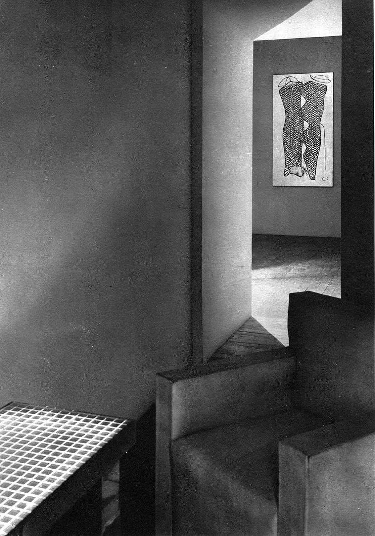 Man Ray (American, 1890-1976) Print: Man Ray (American, 1890-1976) Print. Bauhaus Interior. Printed in 1934, France. 9.00 x 11.00 inches. Please be aware that all lots in our auctions are sold "AS IS," in accordance with the Terms & Cond