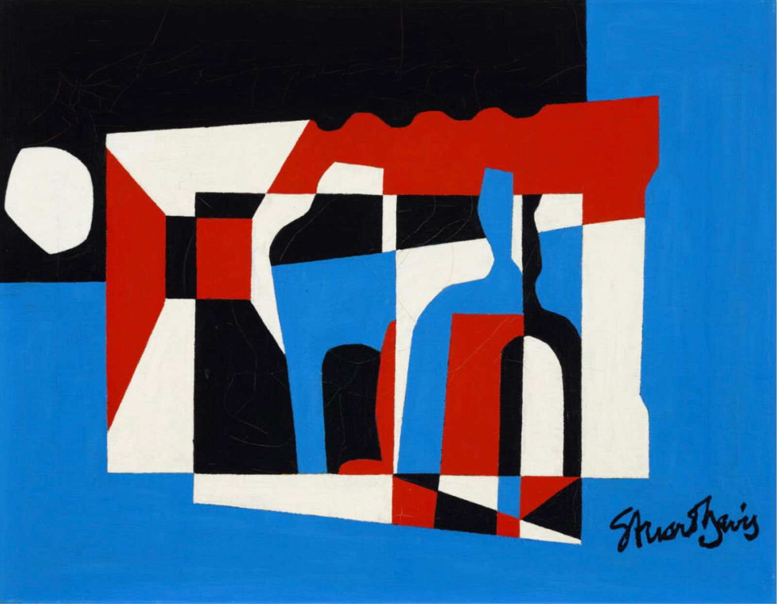 Stuart Davis (American, 1892-1964) Print: Stuart Davis (American, 1892-1964) Print. The Outside, "1955". 21.00 x 16.00 inches. Please be aware that all lots in our auctions are sold "AS IS," in accordance with the Terms & Conditions of the Au