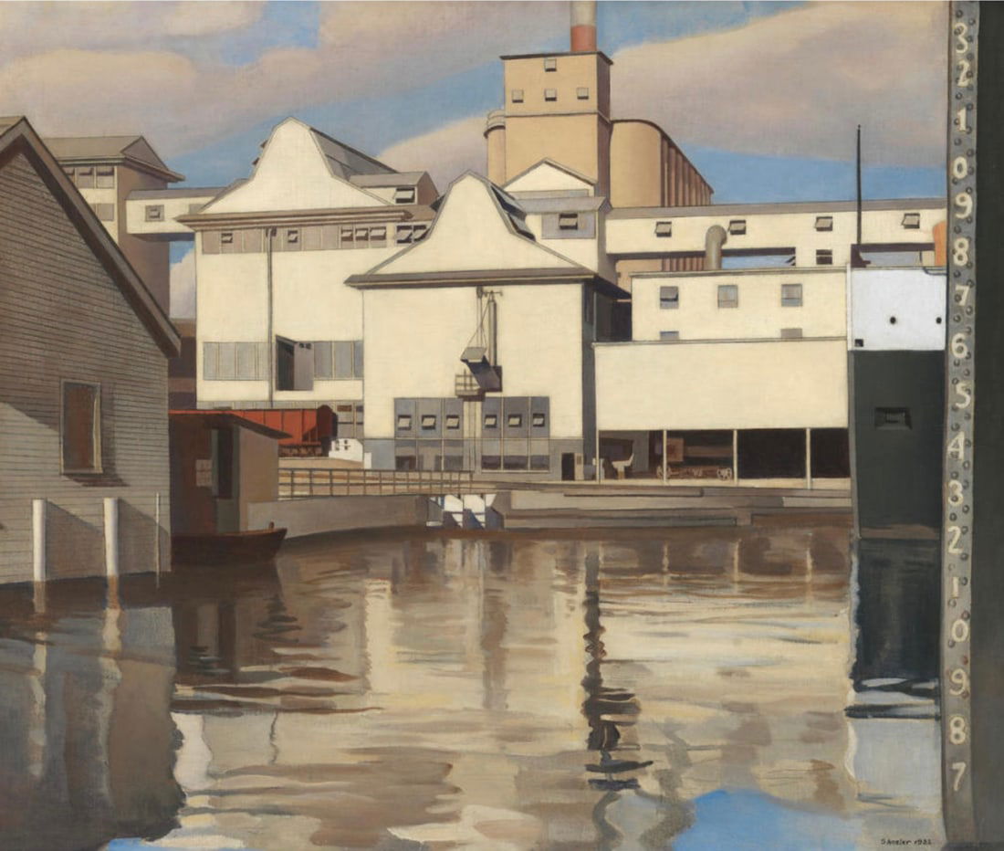 Charles Sheeler (American, 1883-1965) Print: Charles Sheeler (American, 1883-1965) Print. River Rouge Plant, "1932". 29.50 x 24.00 inches. Please be aware that all lots in our auctions are sold "AS IS," in accordance with the Terms & Conditions