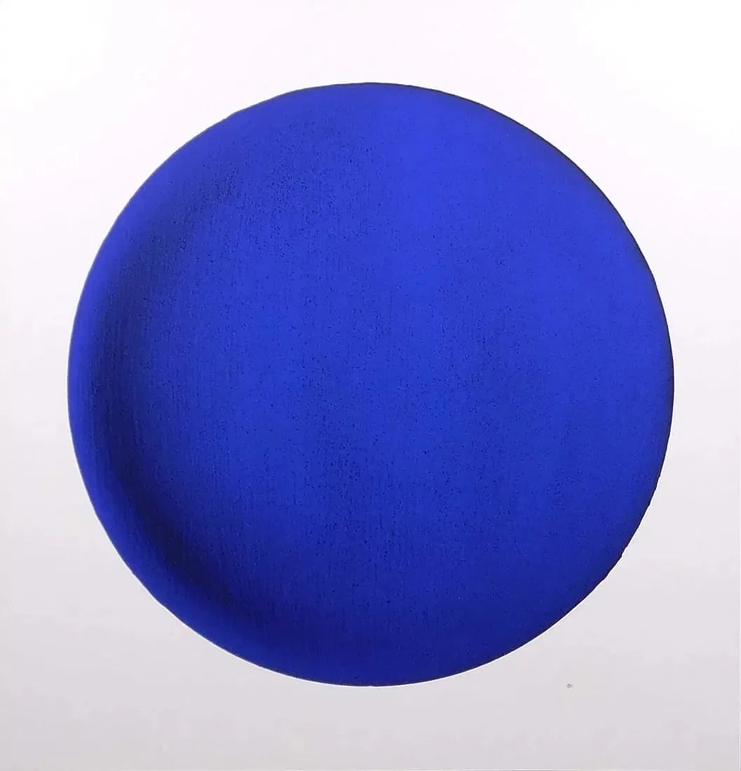 Yves Klein (French, 1928-1962) Print: Yves Klein (French, 1928-1962). Silkscreen. 22.00 x 22.00 inches. Please be aware that all lots in our auctions are sold "AS IS," in accordance with the Terms & Conditions of the Auction. All "dates"