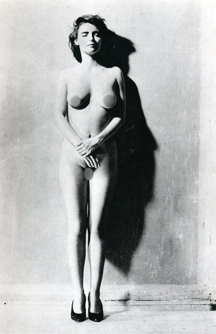 Bettina Rheims (French, b. 1952) Print: Bettina Rheims (French, b. 1952) Print. High Heels, Nude. Printed in 1985, France. 6.50 x 8.00 inches. Please be aware that all lots in our auctions are sold "AS IS," in accordance with the Terms & Co