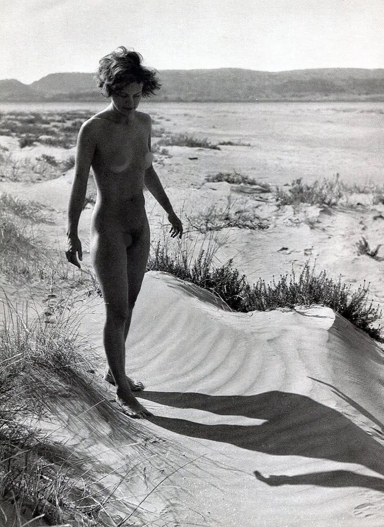 Dr Werner Loges Print: Dr Werner Loges Print. Nude in Nature. Printed in 1961, Switzerland. 8.00 x 10.50 inches. Please be aware that all lots in our auctions are sold "AS IS," in accordance with the Terms & Conditions of t