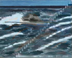 Milton Avery (American, 1885-1965) Print: Milton Avery (American, 1885-1965). Breaking Wave, "1959" Print. 36.00 x 30.00 inches. Please be aware that all lots in our auctions are sold "AS IS," in accordance with the Terms & Conditions of the