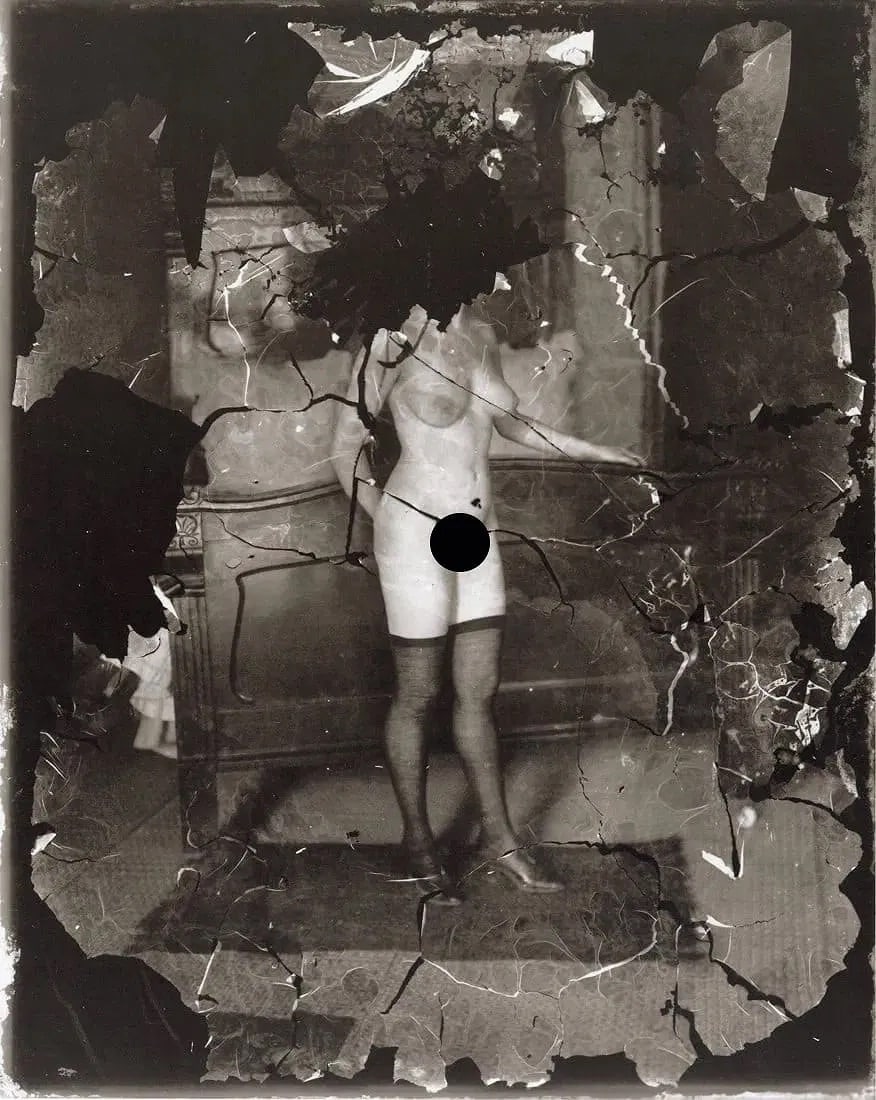 E.J. Bellocq (American, 1873-1949) Print: E.J. Bellocq (American, 1873-1949) Print. Prostitute, Storyville, New Orleans, "1912". Printed in 1996, Italy. 7.90 x 9.90 inches. Please be aware that all lots in our auctions are sold "AS IS," in ac