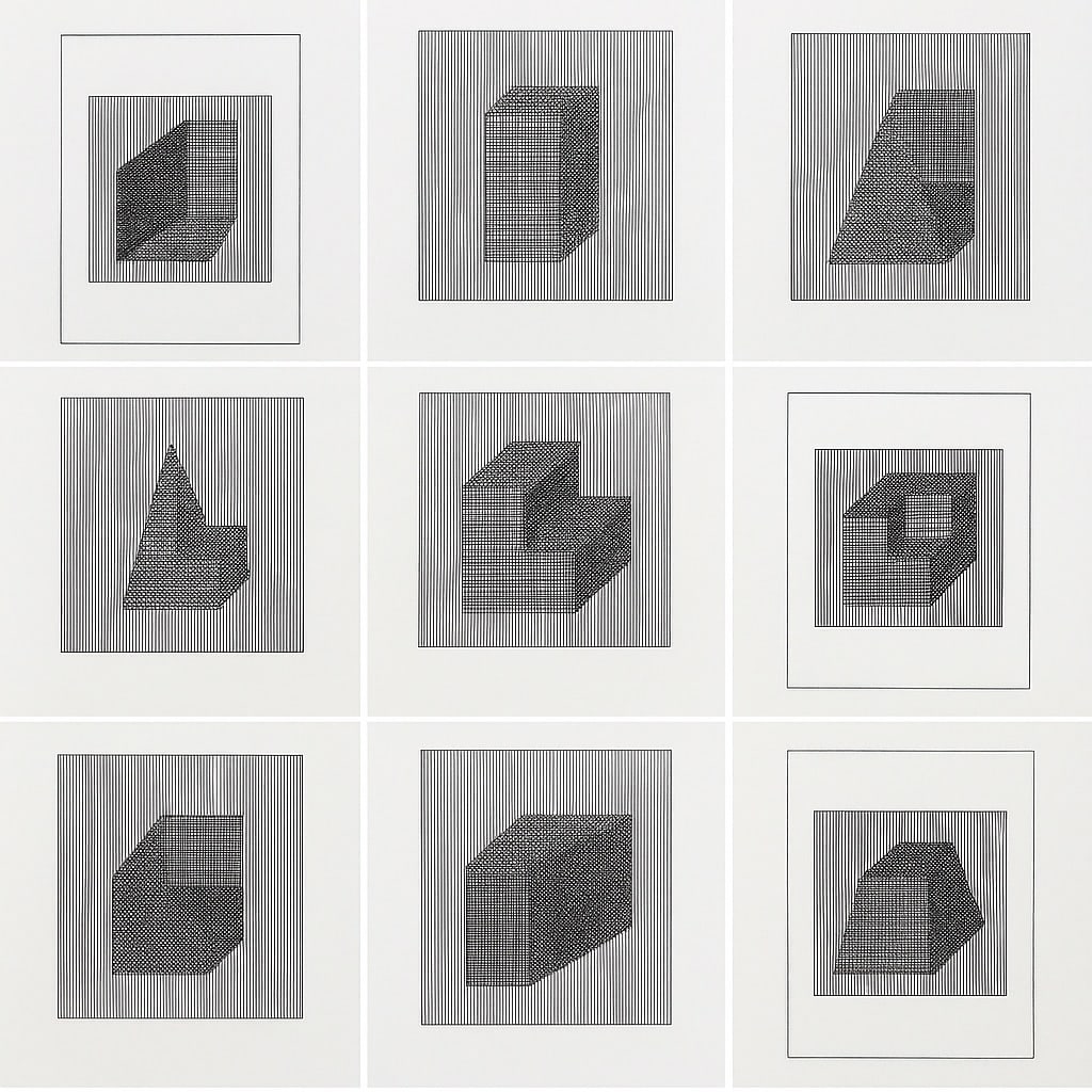 Sol Lewitt (American, 1928-2007) Set of 10 Silkscreens (1 of 10)