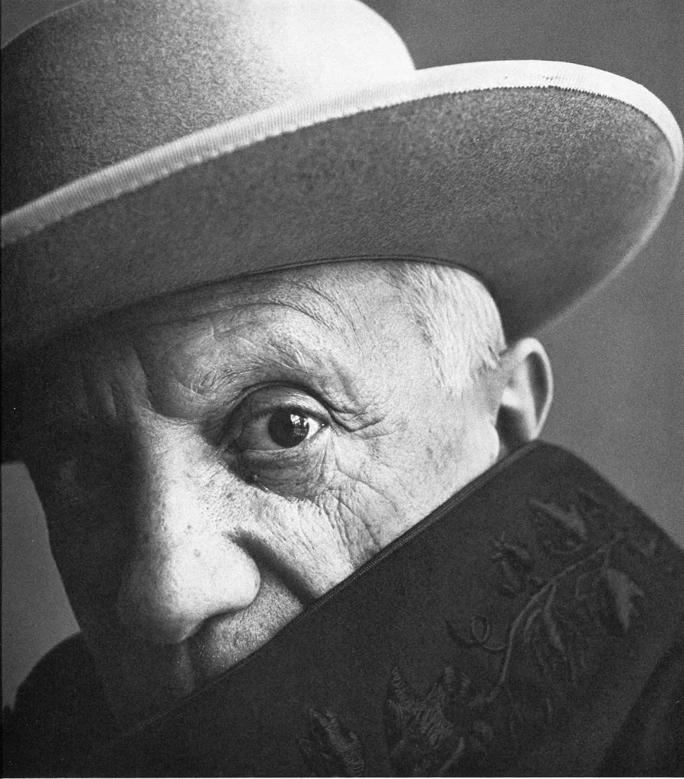 Irving Penn (American, 1917-2009) Print: Irving Penn (American, 1917-2009). Picasso, Cannes Print. Printed in 1960, Switzerland. 9.00 x 9.00 inches. Please be aware that all lots in our auctions are sold "AS IS," in accordance with the Terms