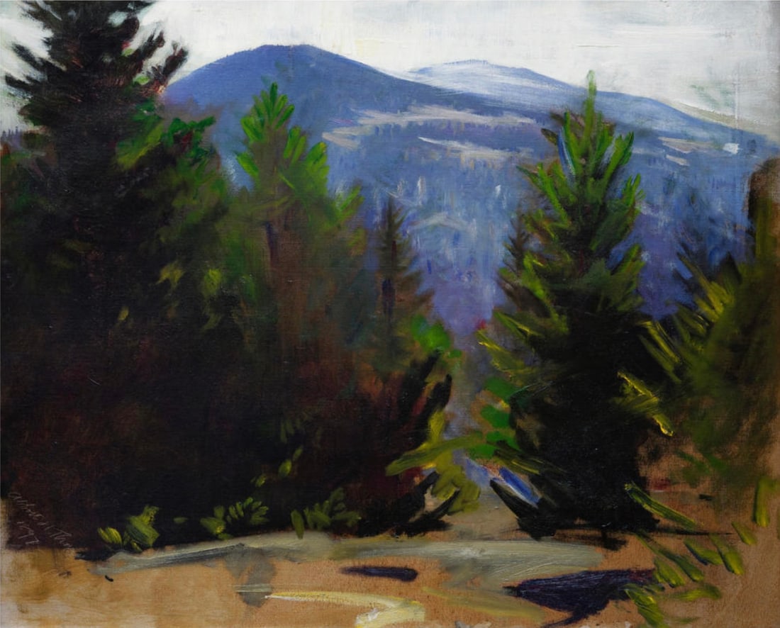 Abbott Handerson Thayer (American, 1849-1921) Print: Abbott Handerson Thayer (American, 1849-1921) Print. Sketch of Monadnock Mountain, "1897". 21.50 x 17.75 inches. Please be aware that all lots in our auctions are sold "AS IS," in accordance with the