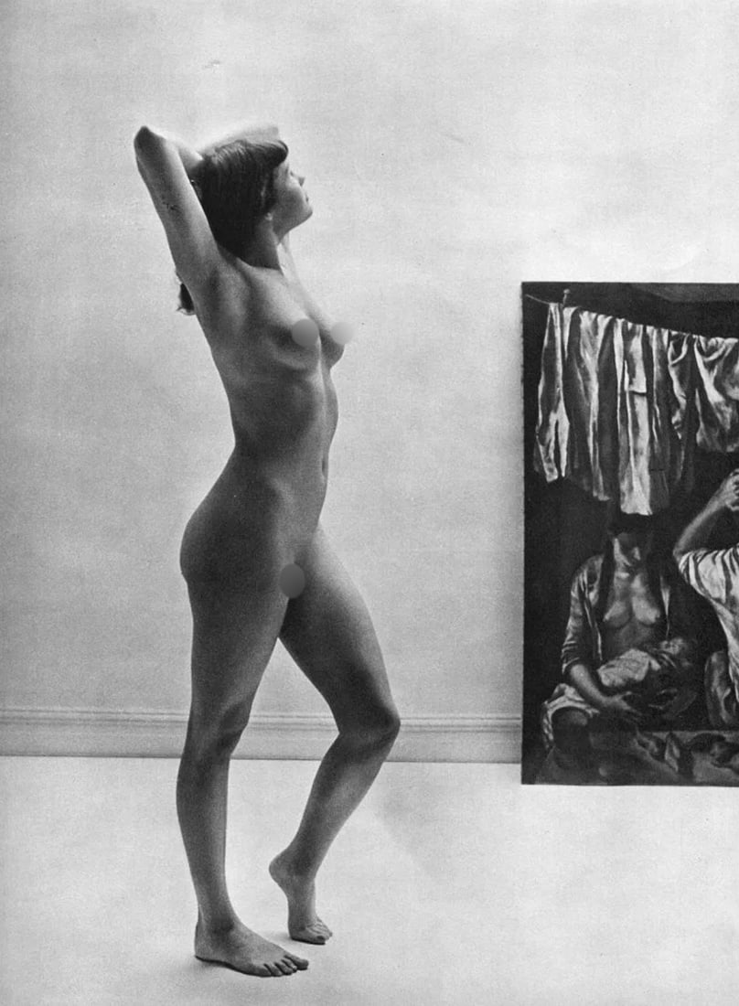 Andre De Dienes (Hungarian-American, 1913-1985) Print: Andre De Dienes (Hungarian-American, 1913-1985) Print. Nude. Printed in 1949, France. 8.50 x 12.00 inches. Please be aware that all lots in our auctions are sold "AS IS," in accordance with the Terms