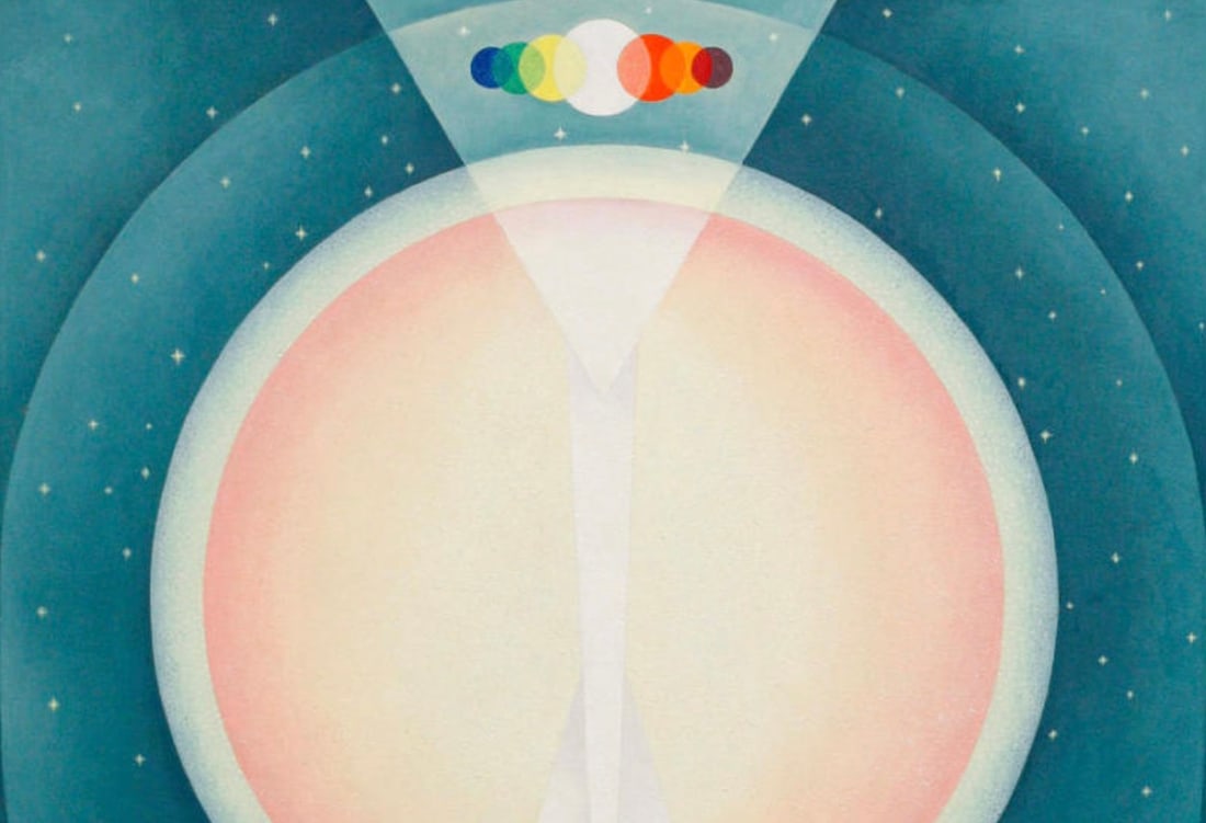 Emil James Bisttram (American, 1895-1976) Print: Emil James Bisttram (American, 1895-1976) Print. Oversoul, "1941". 21.25 x 29.50 inches. Please be aware that all lots in our auctions are sold "AS IS," in accordance with the Terms & Conditions of th