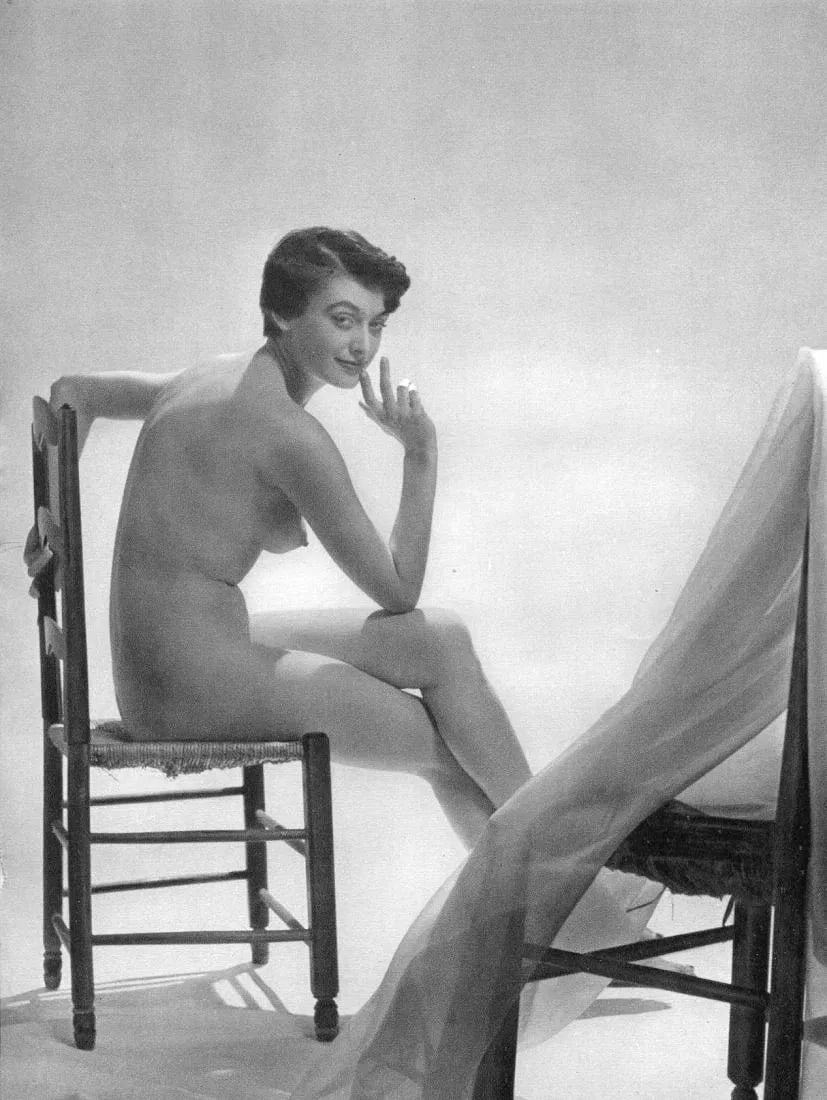 Emeric Savitry (French, 1903-1967) Print: Emeric Savitry (French, 1903-1967) Print. Nude, in Chair. Printed in 1950s, France. 9.00 x 11.00 inches. Please be aware that all lots in our auctions are sold "AS IS," in accordance with the Terms & 