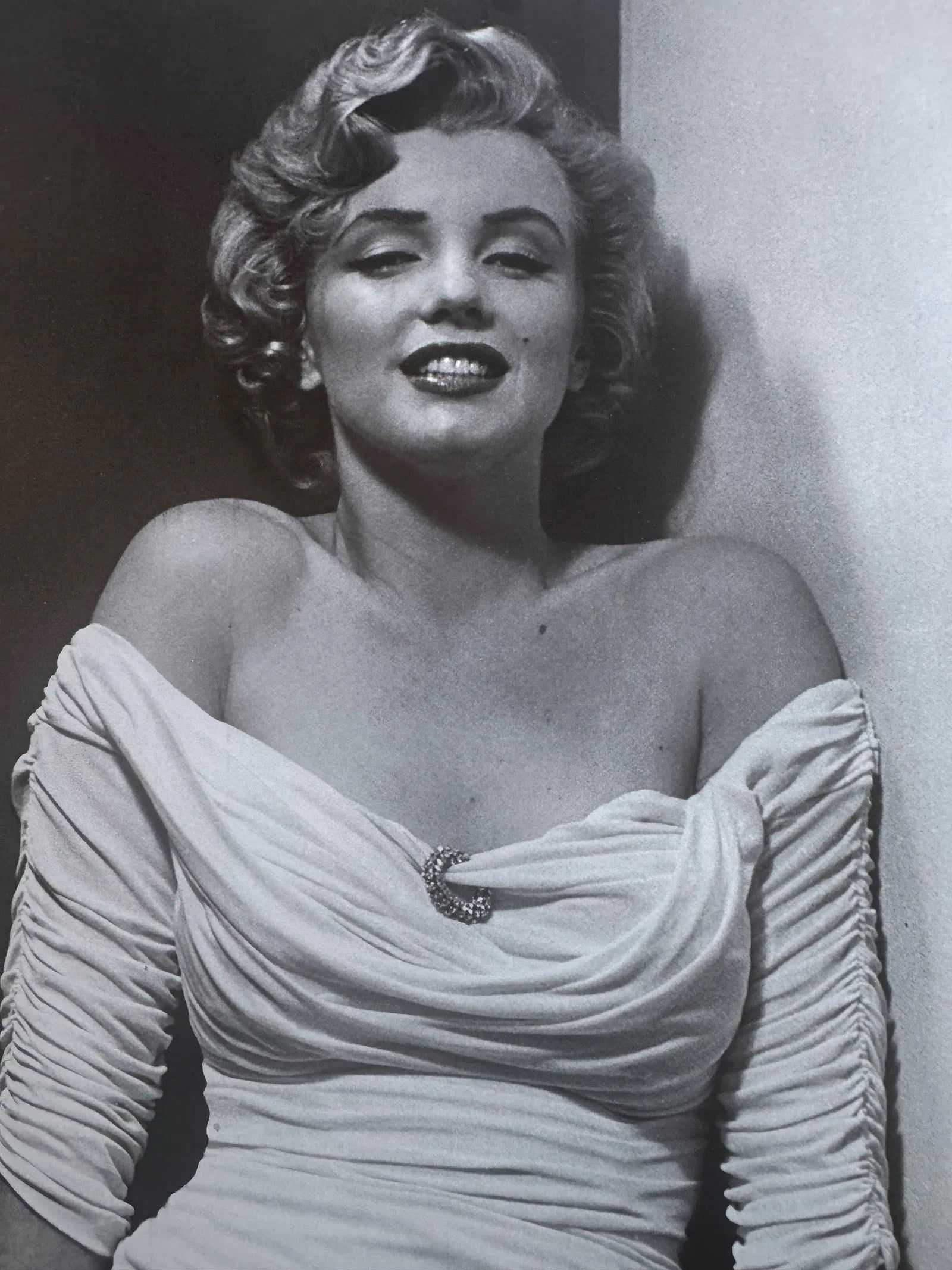 Philippe Halsman (Latvian-American, 1906-1979) Marilyn Monroe Print: Philippe Halsman (Latvian-American, 1906-1979) Marilyn Monroe Print. Los Angeles, "1952". 10.40 x 8.75 inches. Printed in 1973. Please be aware that all lots in our auctions are sold "AS IS," in accor