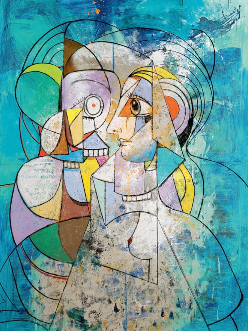 George Condo (American, b. 1957) Print: George Condo (American, b. 1957) Print. "2018". Please be aware that all lots in our auctions are sold "AS IS," in accordance with the Terms & Conditions of the Auction. All "dates" inside quotations