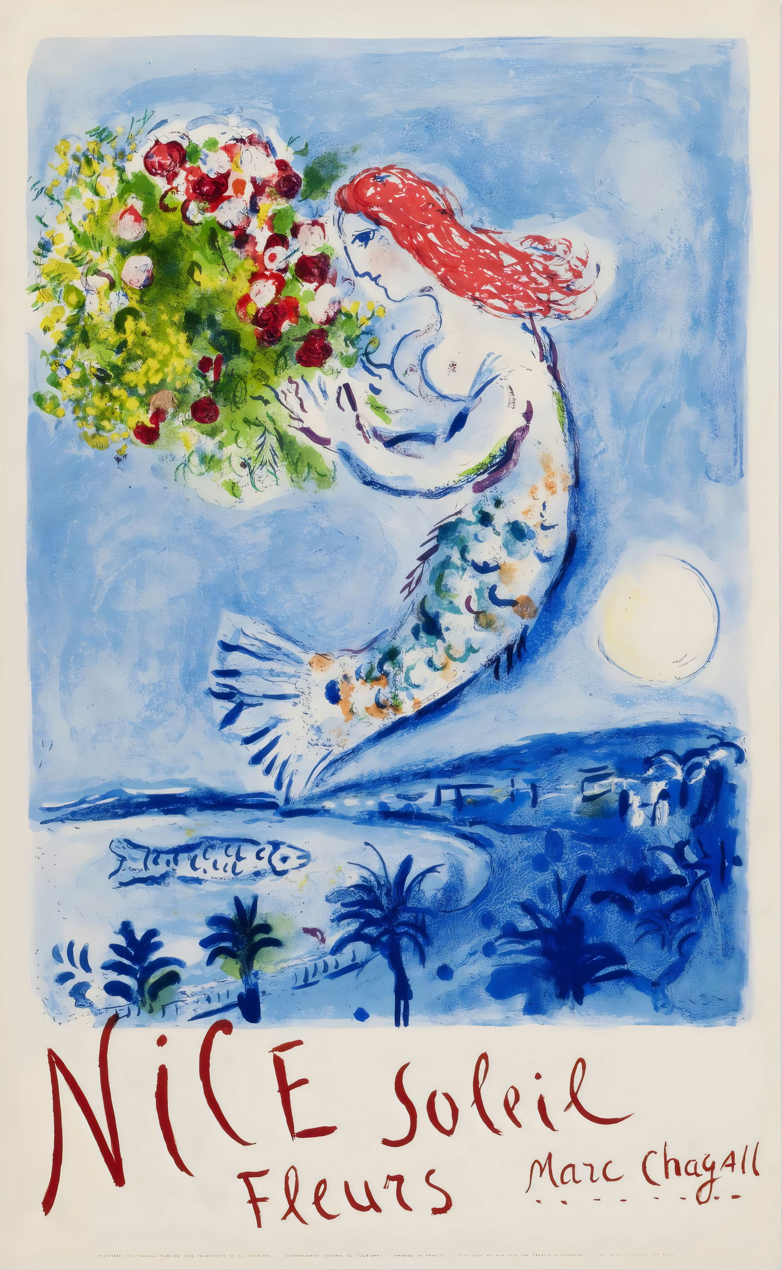 Nice Soleil Poster: Nice Soleil Poster. Bonded to fabric. Medium Size. Please be aware that all lots in our auctions are sold "AS IS," in accordance with the Terms & Conditions of the Auction. All "dates" inside quotatio