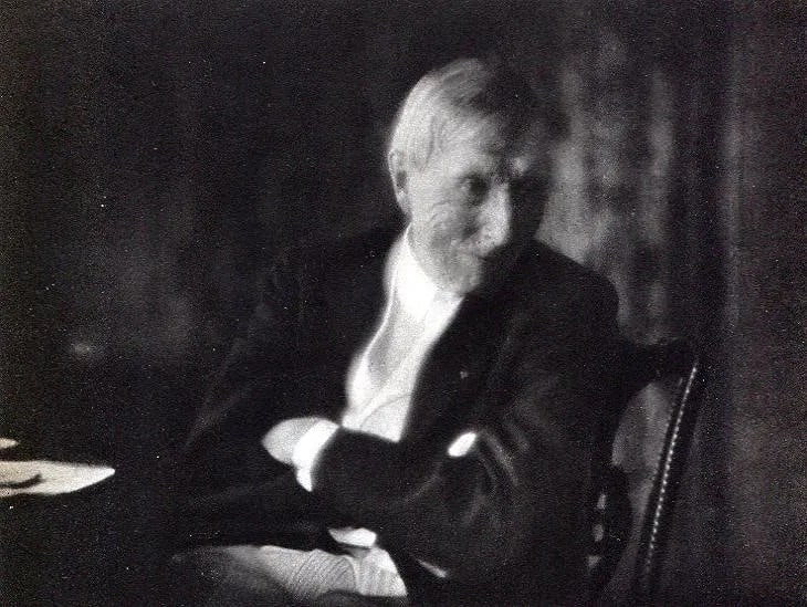 Arnold Genthe (German-American, 1869-1942) Print: Arnold Genthe (German-American, 1869-1942) Print. John D. Rockefeller. Printed in 1936, USA. 5.50 x 7.50 inches. Please be aware that all lots in our auctions are sold "AS IS," in accordance with the