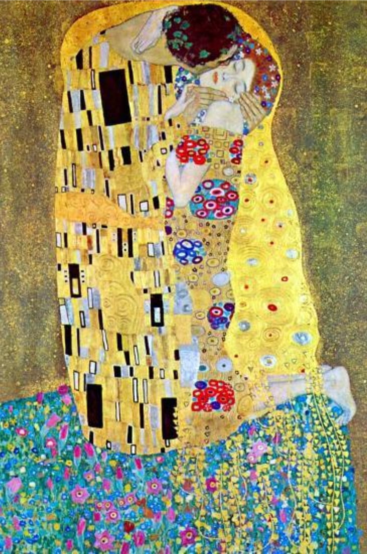 Gustav Klimt (Austrian, 1862-1918) Print: Gustav Klimt (Austrian, 1862-1918) Print. The Kiss. 15.75 x 23.50 inches. Please be aware that all lots in our auctions are sold "AS IS," in accordance with the Terms & Conditions of the Auction. All
