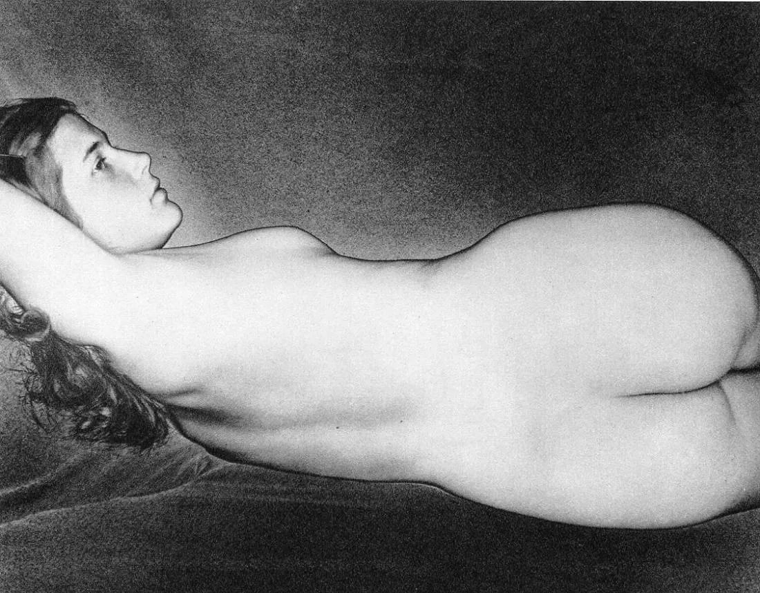 Wynn Bullock (American, 1902-1975) Print: Wynn Bullock (American, 1902-1975) Print. Nude, "1940s". Printed in 1972, Switzerland. 7.00 x 6.00 inches. Please be aware that all lots in our auctions are sold "AS IS," in accordance with the Terms