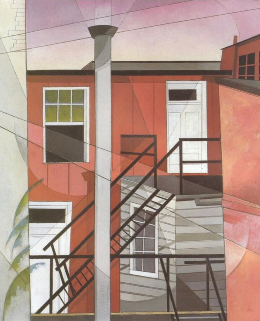 Charles Demuth (American, 1883-1935) Print: Charles Demuth (American, 1883-1935) Print. Modern Conveniences, "1921". 29.50 x 36.00 inches. Please be aware that all lots in our auctions are sold "AS IS," in accordance with the Terms & Conditions