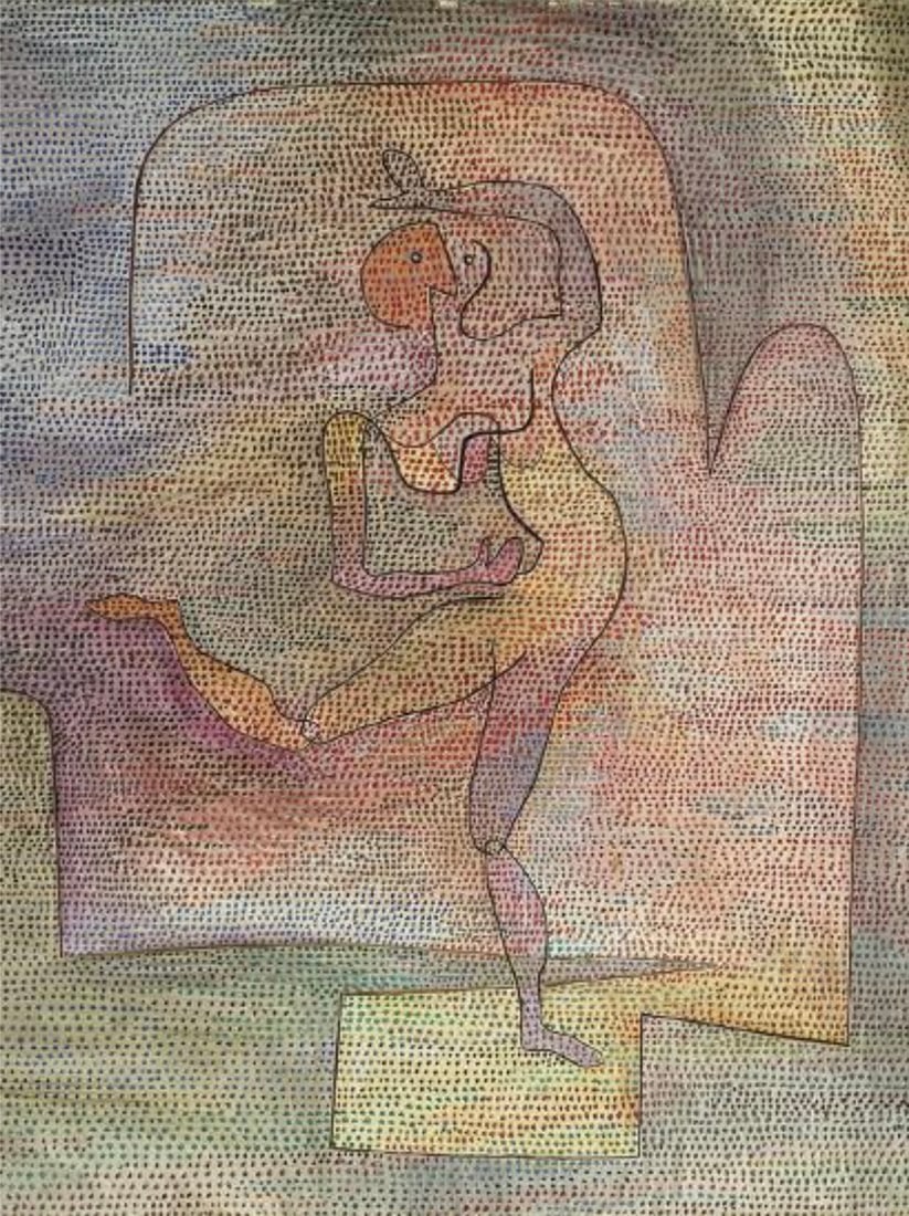 Paul Klee (Swiss-German, 1879-1940) Print: Paul Klee (Swiss-German, 1879-1940) Print. Dancer, "1932". 23.50 x 30.00 inches. Please be aware that all lots in our auctions are sold "AS IS," in accordance with the Terms & Conditions of the Auctio