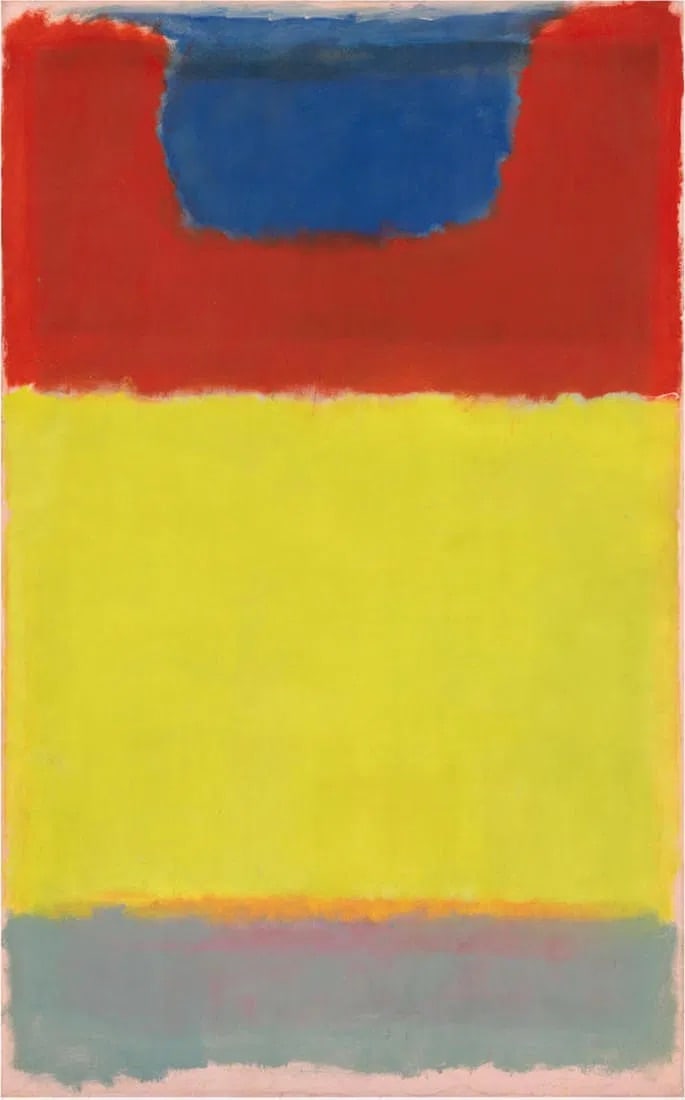 Mark Rothko (American, 1903-1970) Print: Mark Rothko (American, 1903-1970). Untitled, "1956" Print. Bonded to fabric. 24.50 x 39.50 inches. Please be aware that all lots in our auctions are sold "AS IS," in accordance with the Terms & Condit