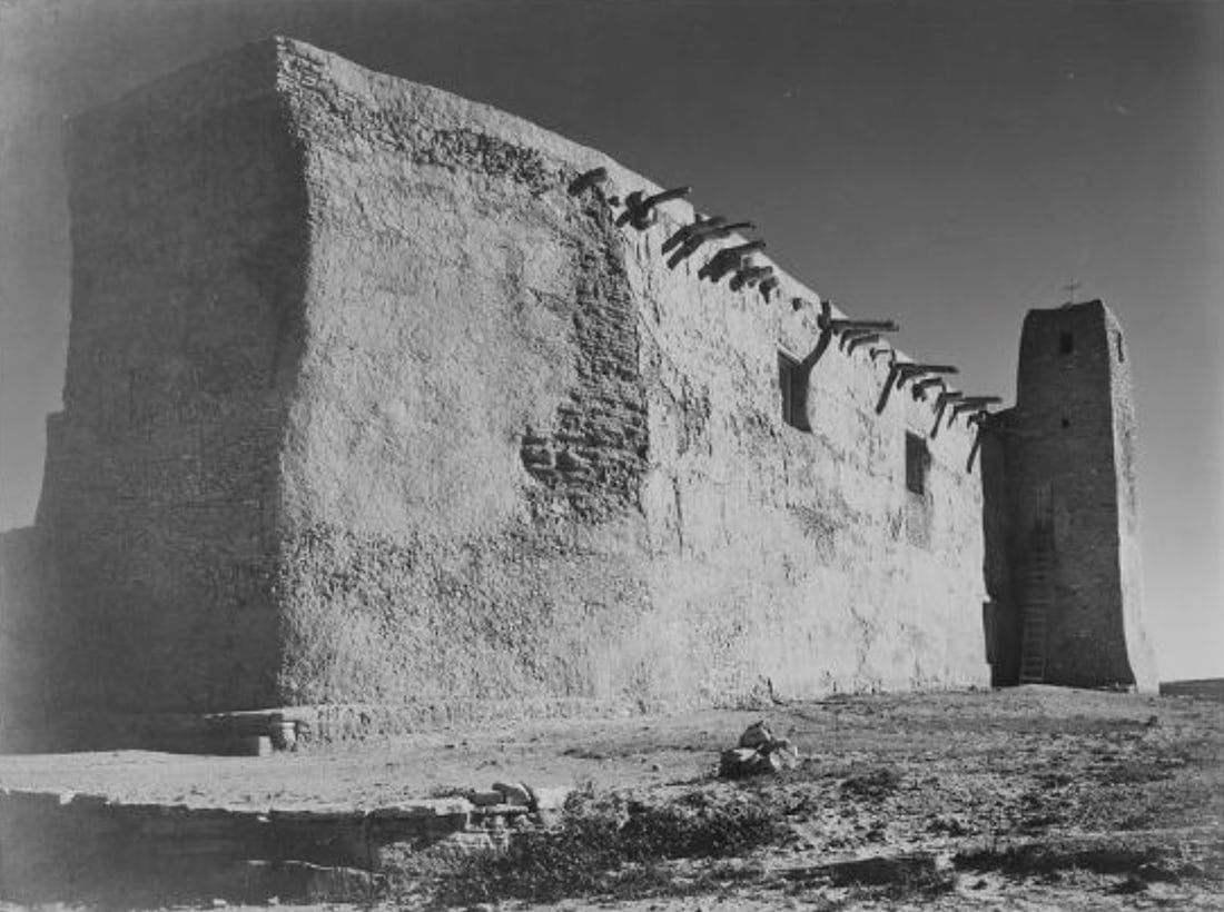 Ansel Adams (American, 1902-1984) Print: Ansel Adams (American, 1902-1984) Print. Church Acoma Pueblo, New Mexico Print. 15.50 x 11.75 inches. Please be aware that all lots in our auctions are sold "AS IS," in accordance with the Terms & Con