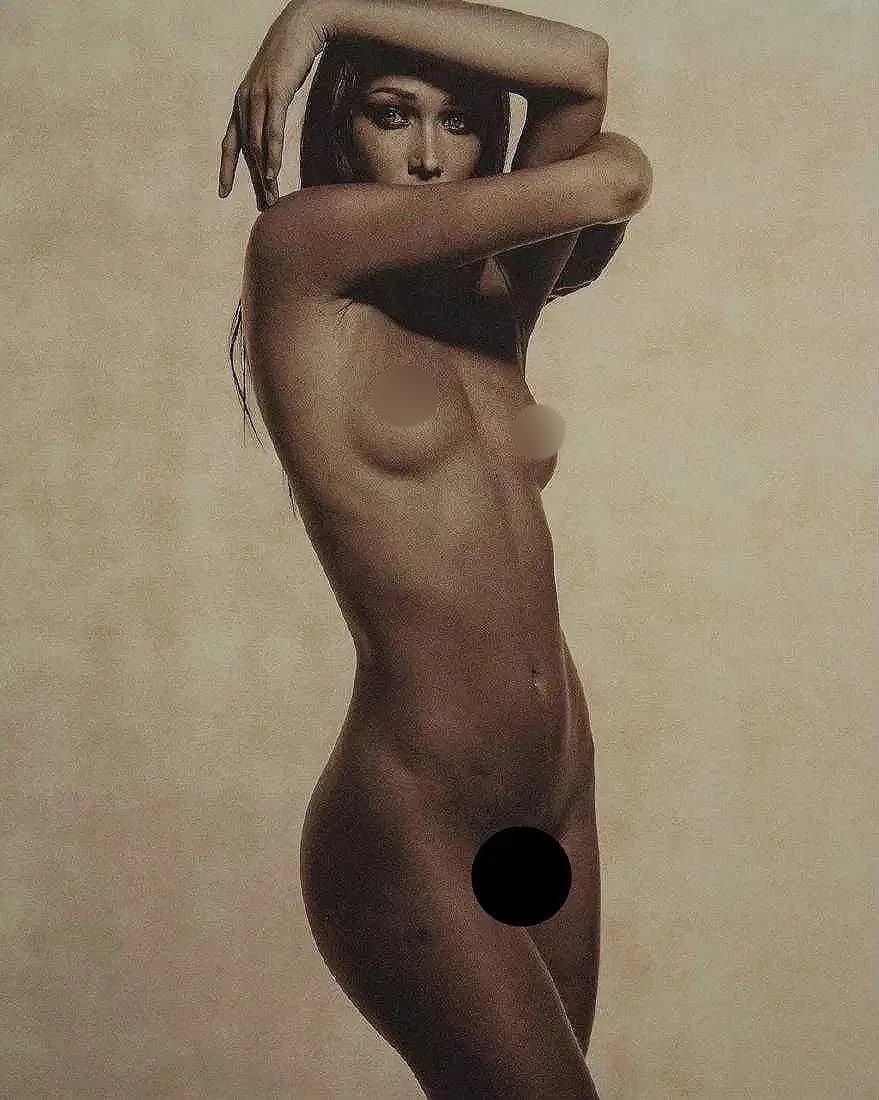 Karl Lagerfeld (German, 1933-2019) Print: Karl Lagerfeld (German, 1933-2019). Carla Bruni 1997 Print. 10.75 x 13.35 inches. Please be aware that all lots in our auctions are sold "AS IS," in accordance with the Terms & Conditions of the Aucti