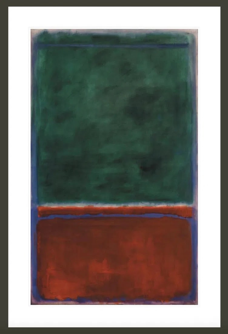 Mark Rothko (American, 1903-1970) Print: Mark Rothko (American, 1903-1970) Print. Untitled, "1953". 20.50 x 33.75 (sight), 28.00 x 41.00 (framed) inches. Please be aware that all lots in our auctions are sold "AS IS," in accordance with the