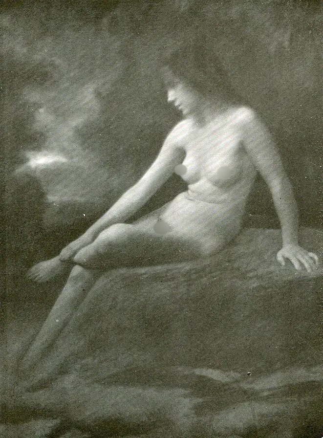 Alfred Krauth Print: Alfred Krauth Print. Studie. Nude, Female. Printed in 1915, Germany. 6.00 x 4.00 inches. Please be aware that all lots in our auctions are sold "AS IS," in accordance with the Terms & Conditions of th