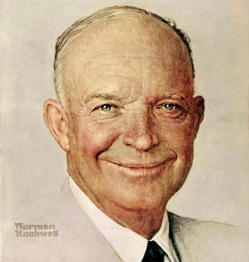Norman Rockwell (American, 1894-1978) Print: Norman Rockwell (American, 1894-1978) Print. Dwight Eisenhower, "1952". 20.00 x 21.25 inches. Please be aware that all lots in our auctions are sold "AS IS," in accordance with the Terms & Conditions