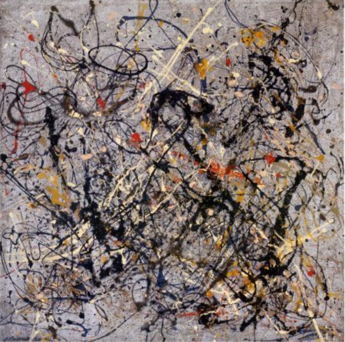 Jackson Pollock (American, 1917-2009) Print: Jackson Pollock (American, 1917-2009) Print. Number 18, "1950". 24.00 x 23.00 inches. Please be aware that all lots in our auctions are sold "AS IS," in accordance with the Terms & Conditions of the A