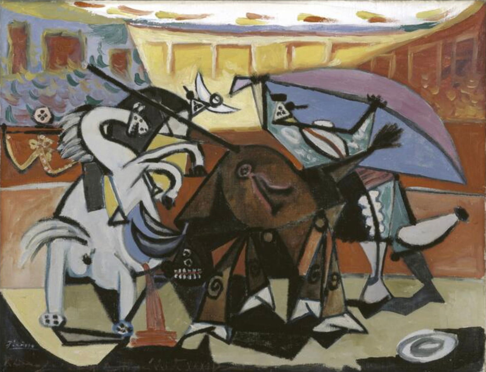 Pablo Picasso (Spanish, 1881-1973) Print: Pablo Picasso (Spanish, 1881-1973) Print. Bullfight, "1934". 25.50 x 19.50 inches. Please be aware that all lots in our auctions are sold "AS IS," in accordance with the Terms & Conditions of the Auct