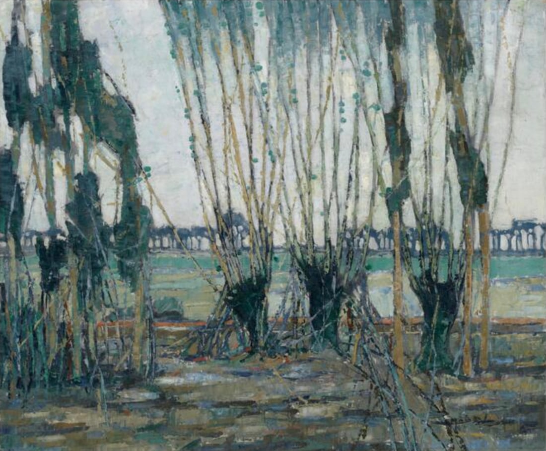 Hale Woodruff (American, 1900-1980) Print: Hale Woodruff (American, 1900-1980) Print. Normandy Landscape, "1928". 23.50 x 19.50 inches. Please be aware that all lots in our auctions are sold "AS IS," in accordance with the Terms & Conditions o