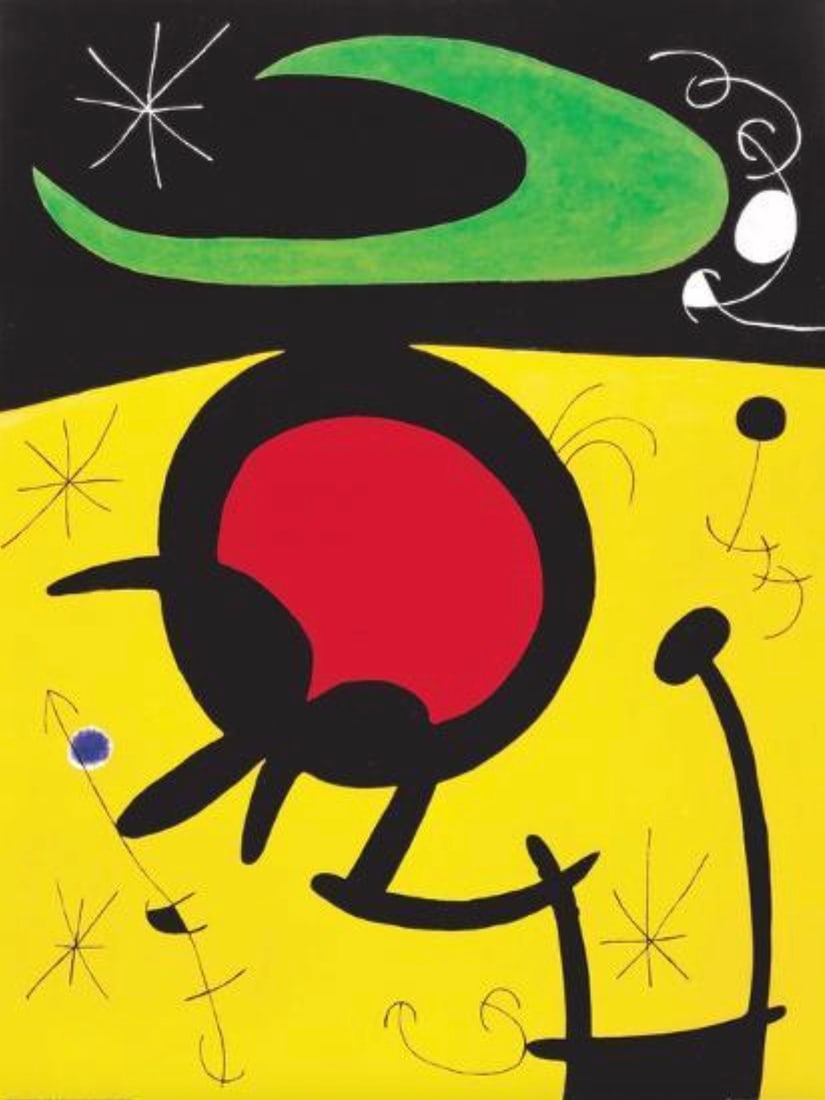 Joan Miro (Spanish, 1893-1983) Print: Joan Miro (Spanish, 1893-1983) Print. Vuelo de Pajaros. Please be aware that all lots in our auctions are sold "AS IS," in accordance with the Terms & Conditions of the Auction. All "dates" inside quo