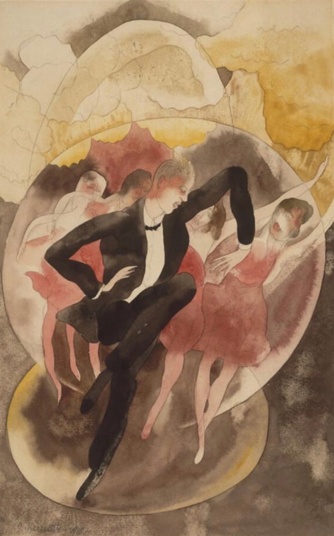Charles Demuth (American, 1883-1935) Print: Charles Demuth (American, 1883-1935) Print. In Vaudeville, "1918". 23.50 x 36.75 inches. Please be aware that all lots in our auctions are sold "AS IS," in accordance with the Terms & Conditions of th