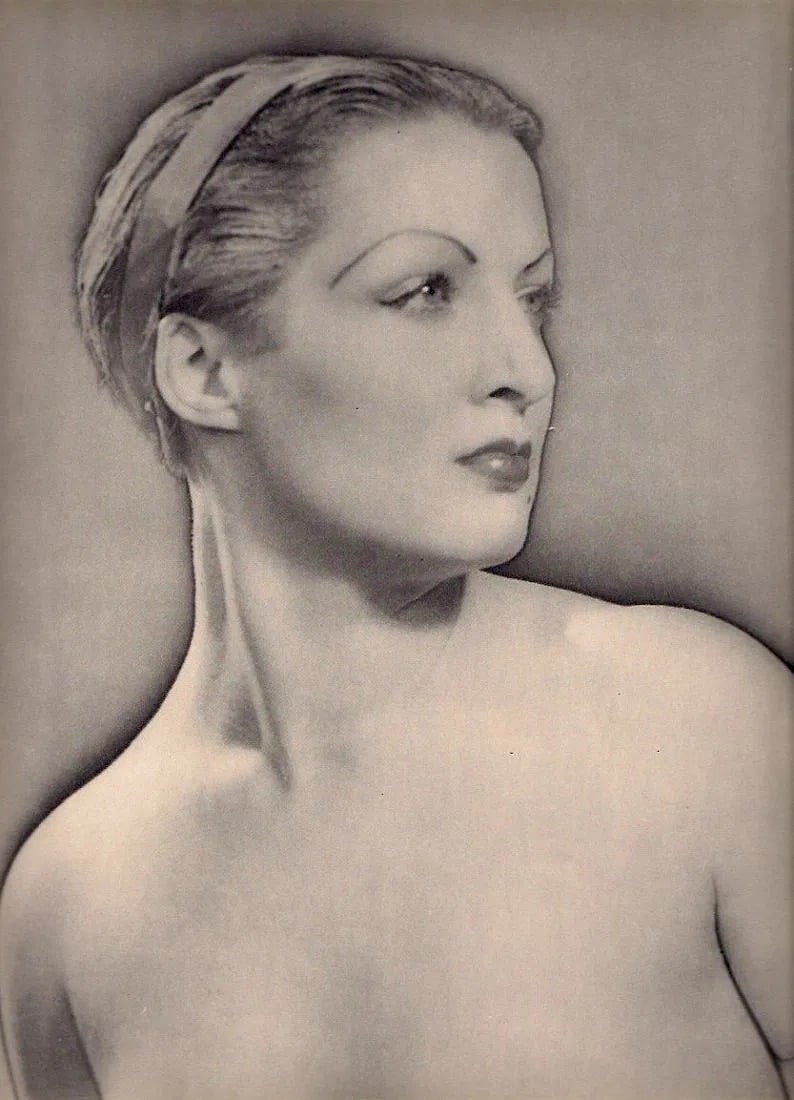 Man Ray (American, 1890-1976) Print: Man Ray (American, 1890-1976) Print. Meret Oppenheim. Portrait Solarized. Printed in 1937, France. 9.00 x 11.00 inches. Please be aware that all lots in our auctions are sold "AS IS," in accordance wi