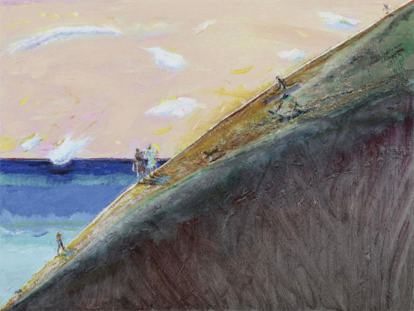 Wayne Thiebaud (American, 1920-2021) Print: Wayne Thiebaud (American, 1920-2021) Print. Surfer Ridge, "2005". 39.50 x 28.75 inches. Please be aware that all lots in our auctions are sold "AS IS," in accordance with the Terms & Conditions of the