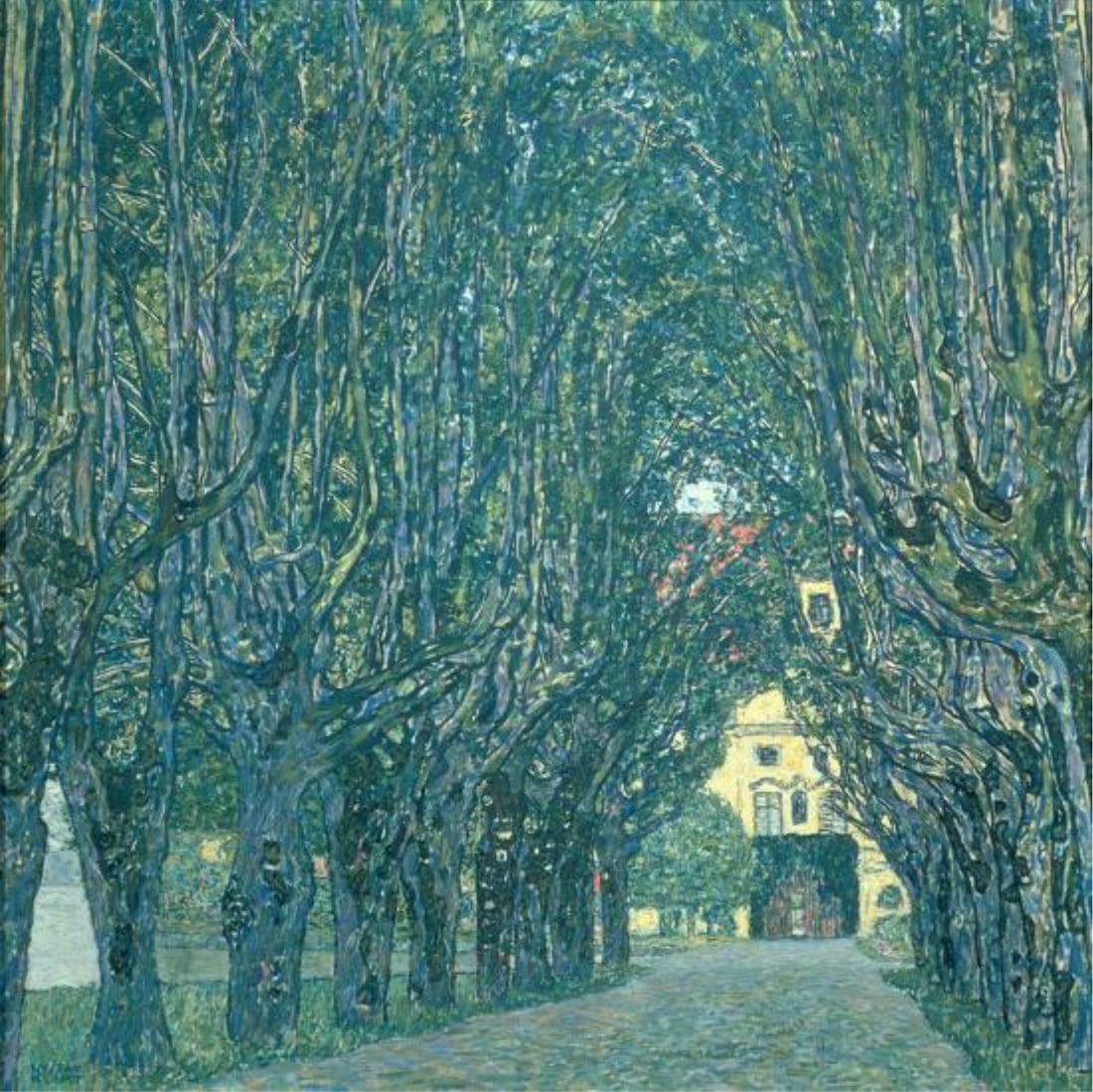 Gustav Klimt (Austrian, 1862-1918) Print: Gustav Klimt (Austrian, 1862-1918) Print. Avenue in the Park of Schloss Kammer, "1912". 39.50 x 38.75 inches. Please be aware that all lots in our auctions are sold "AS IS," in accordance with the Ter