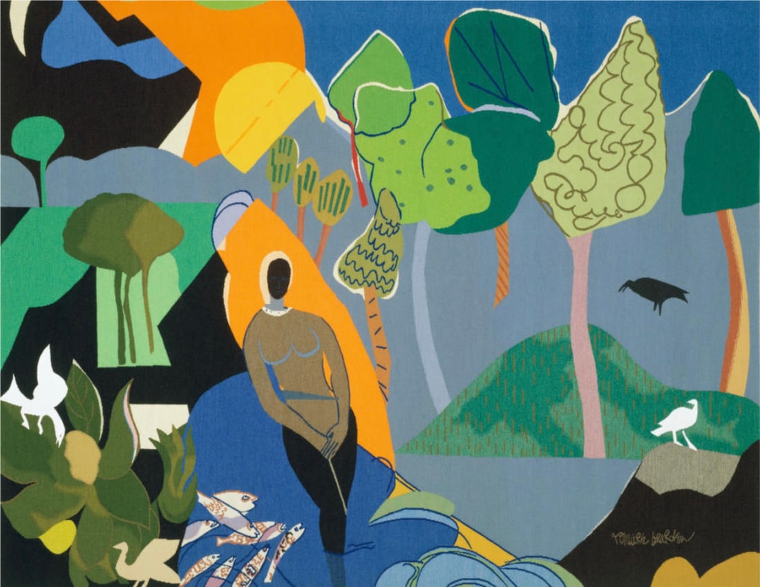 Romare Bearden (American, 1911-1988) Print: Romare Bearden (American, 1911-1988) Print. Recollection Pond, "1976". 28.50 x 22.50 inches. Please be aware that all lots in our auctions are sold "AS IS," in accordance with the Terms & Conditions o