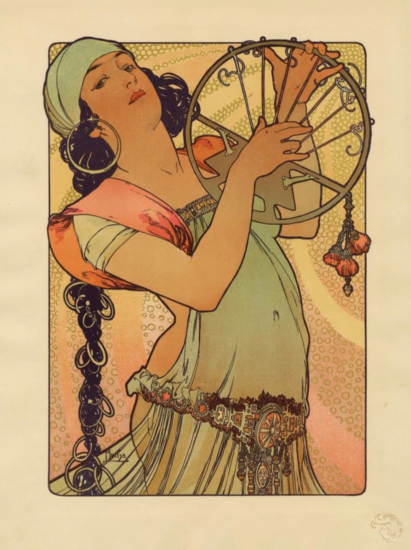 Alphonse Mucha (Czech, 1860-1939) Print (1 of 3)