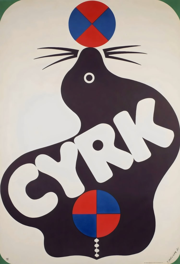 Cryk Poster: Cryk Poster. Bonded to fabric. Medium Size. Please be aware that all lots in our auctions are sold "AS IS," in accordance with the Terms & Conditions of the Auction. All "dates" inside quotations ("")