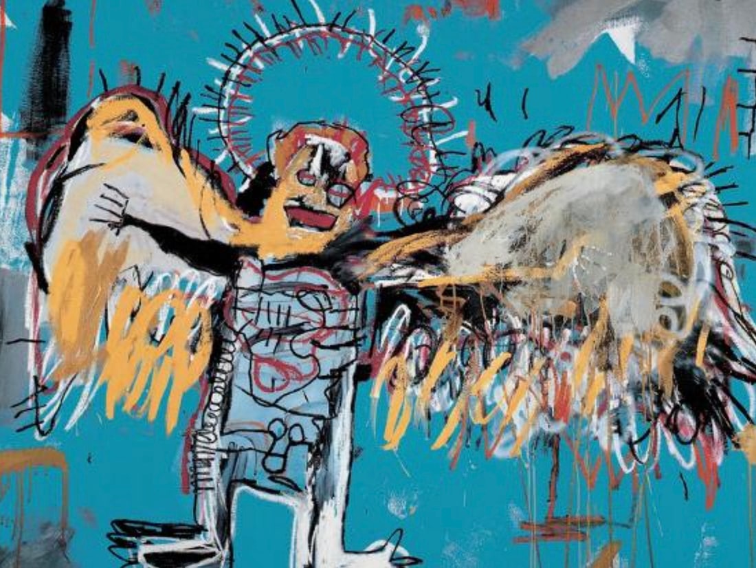 Jean-Michel Basquiat (American, 1960-1988) Print: Jean-Michel Basquiat (American, 1960-1988) Print. Fallen Angel, "1981". 31.00 x 23.50 inches. Please be aware that all lots in our auctions are sold "AS IS," in accordance with the Terms & Conditions