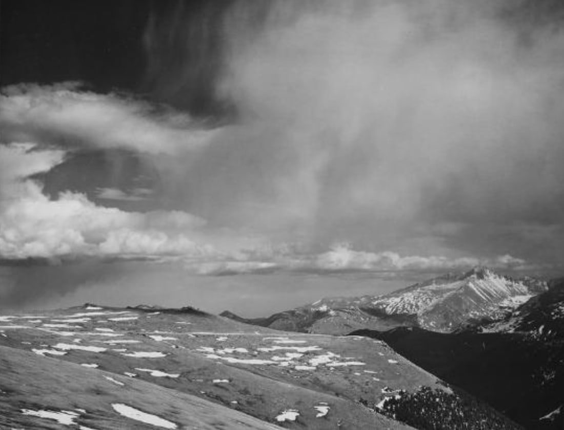 Ansel Adams (American, 1902-1984) Print: Ansel Adams (American, 1902-1984) Print. Rocky Mountain National Park Print. 23.50 x 17.50 inches. Please be aware that all lots in our auctions are sold "AS IS," in accordance with the Terms & Condit