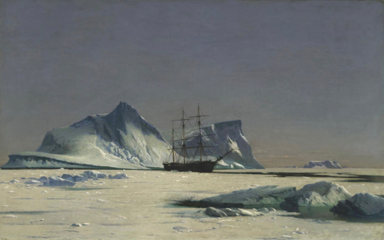 William Bradford (American, 1823-1892) Print: William Bradford (American, 1823-1892) Print. Scene in the Arctic, "1880". 20.00 x 13.00 inches. Please be aware that all lots in our auctions are sold "AS IS," in accordance with the Terms &