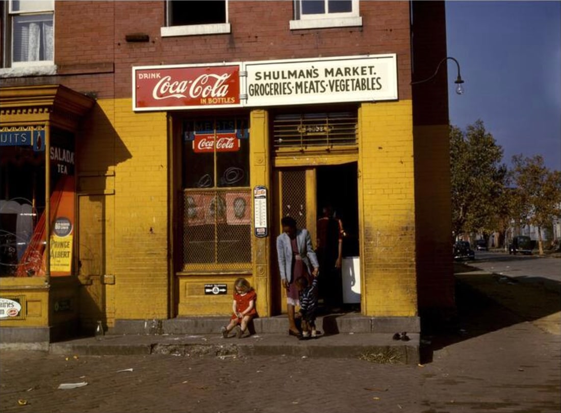 Louise Rosskam (American, 1910-2003) Print: Louise Rosskam (American, 1910-2003) Print. Shulman's Market, "1941". 12.50 x 9.00 inches. Please be aware that all lots in our auctions are sold "AS IS," in accordance with the Terms & Conditions of