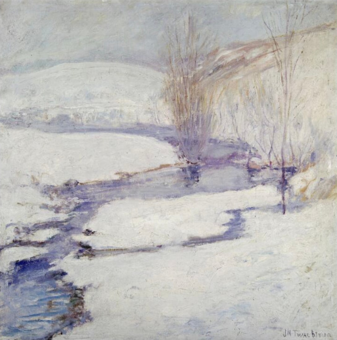 John Henry Twachtman (American, 1853-1902) Print: John Henry Twachtman (American, 1853-1902) Print. Winter Landscape. 29.50 x 29.75 inches. Please be aware that all lots in our auctions are sold "AS IS," in accordance with the Terms & Conditions of