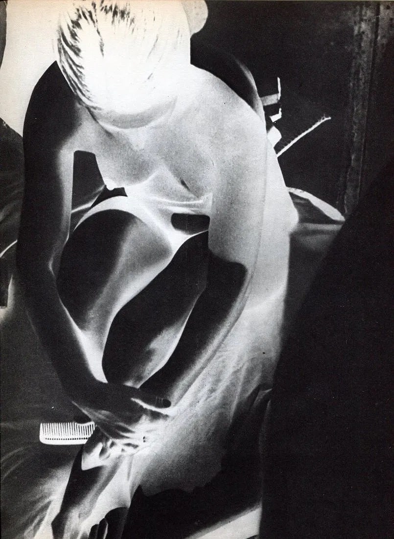 Franz Roh (German, 1890-1965) Print: Franz Roh (German, 1890-1965) Print. Solarization, Female Nude. Printed in 1931, France. 9.00 x 11.00 inches. Please be aware that all lots in our auctions are sold "AS IS," in accordance with the