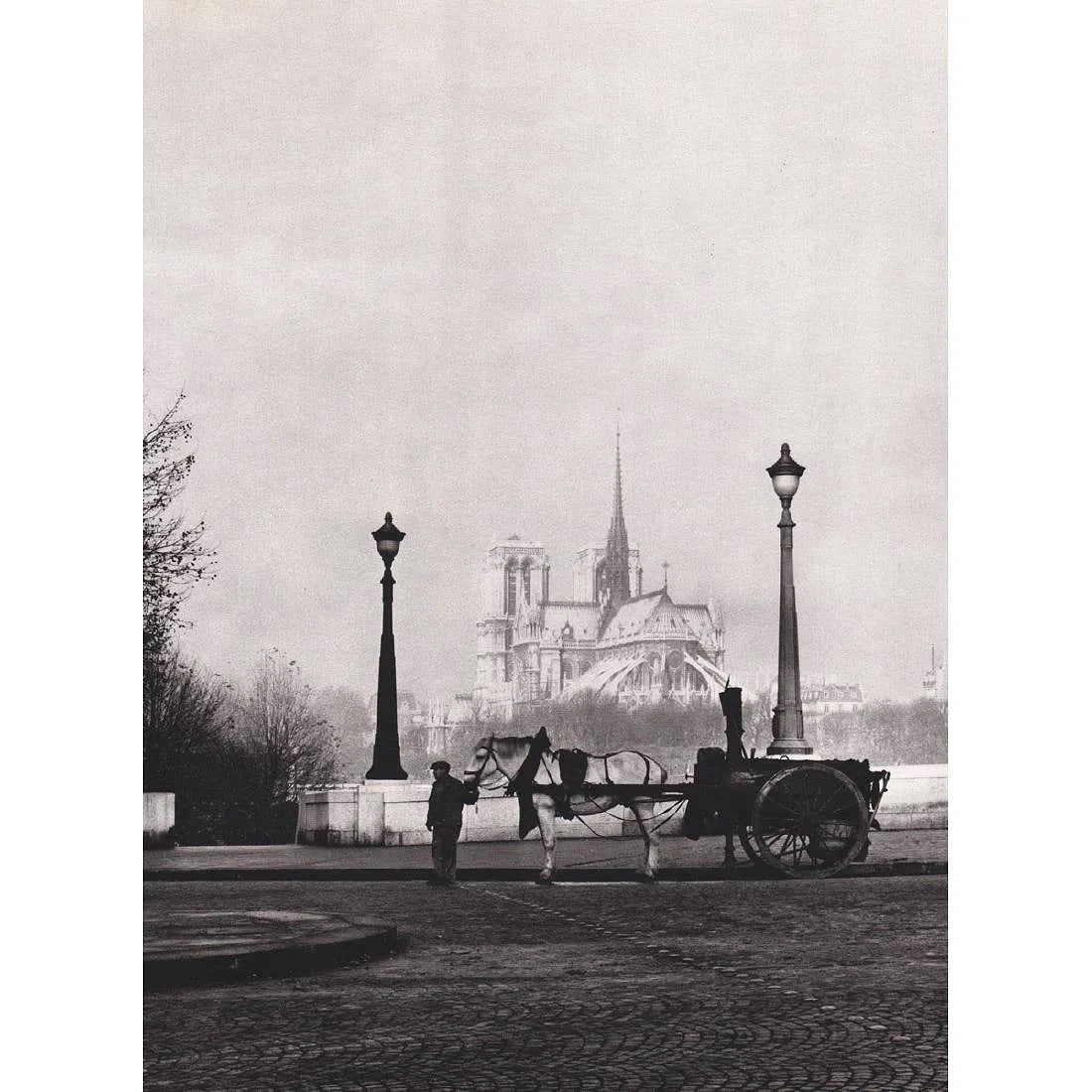 Rene-Jacques (French, 1908-2003) Print: Rene-Jacques (French, 1908-2003) Print. La Goudronneuse, "1947". Printed in 1980s, France. 8.50 x 11.50 inches. Please be aware that all lots in our auctions are sold "AS IS," in accordance with the T