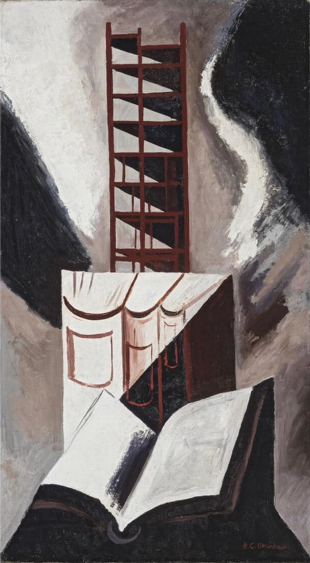 Jose Clemente Orozco (Mexican, 1883-1949) Print: Jose Clemente Orozco (Mexican, 1883-1949) Print. World's Highest Structure, "1930". 30.00 x 56.00 inches. Please be aware that all lots in our auctions are sold "AS IS," in accordance with the Terms