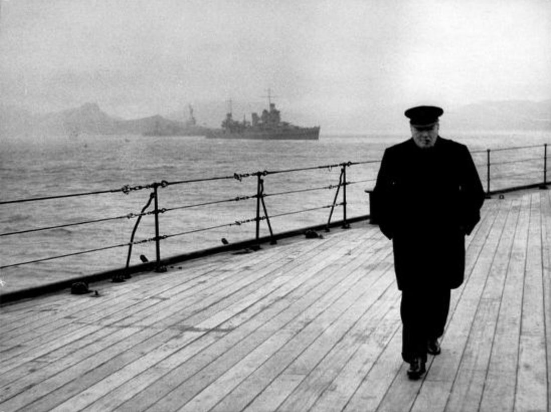 Winston Churchill (British, 1874-1965) Print: Winston Churchill (British, 1874-1965) Print. 53.00 x 40.00 inches. Please be aware that all lots in our auctions are sold "AS IS," in accordance with the Terms & Conditions of the Auction. All