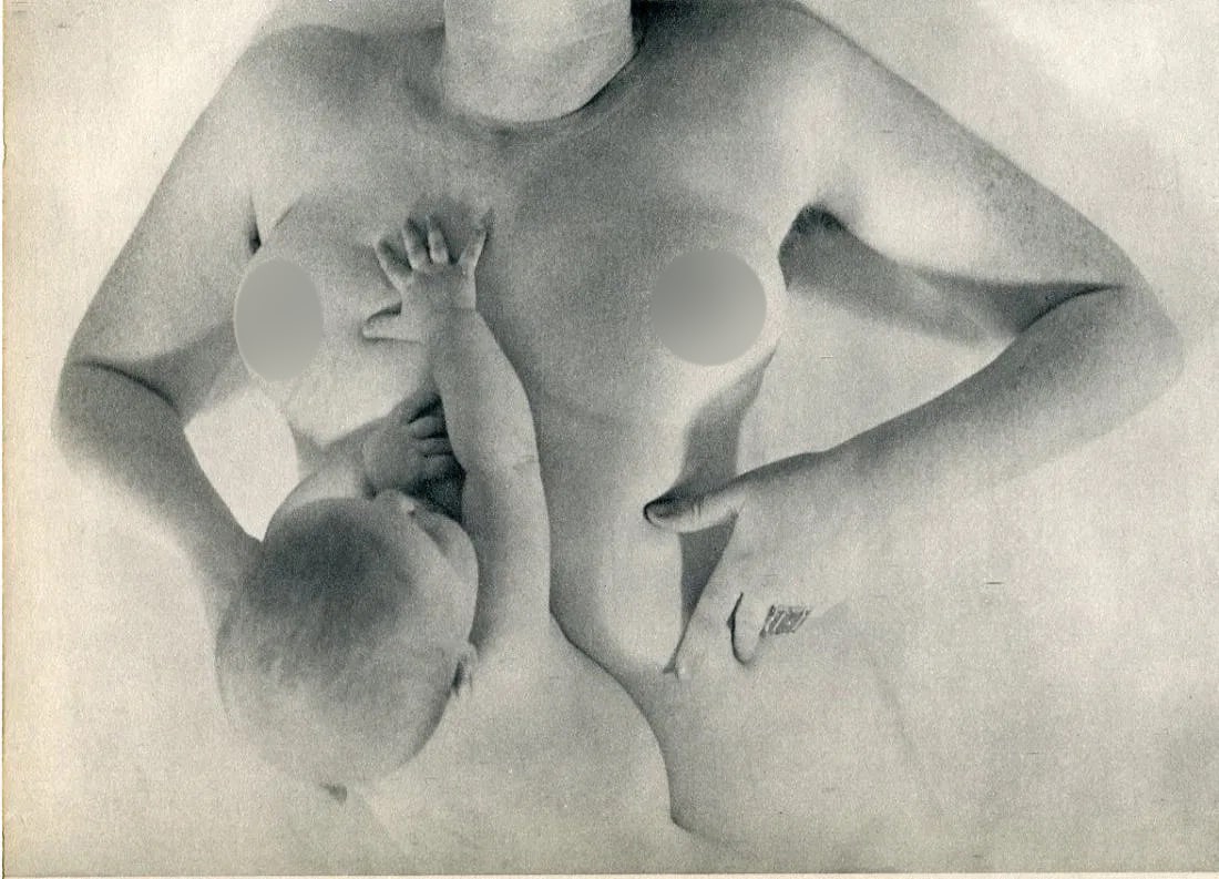 Binia Bill (Swiss, 1904-1988) Print: Binia Bill (Swiss, 1904-1988) Print. Mother and Baby, Nude. Printed in 1935, France. 5.00 x 7.00 inches. Please be aware that all lots in our auctions are sold "AS IS," in accordance with the Terms &